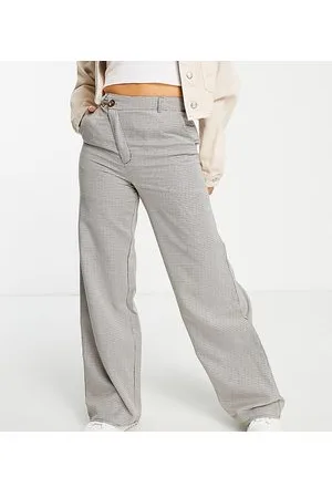 Missguided Pantaloni marroni a quadri