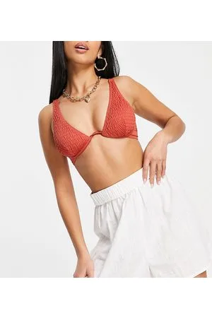 ASOS ASOS DESIGN Petite - Pantaloncini da spiaggia in tessuto naturale