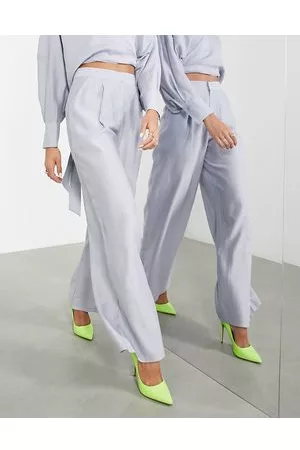 ASOS Pantaloni morbidi con fondo ampio muschio