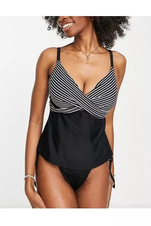 Figleaves Coppe Grandi - Tankini con top rigato