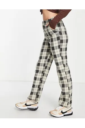 Urban Revivo Pantaloni grigi a quadri