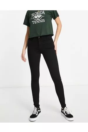 Pieces® Flex - Jeans skinny a vita alta neri