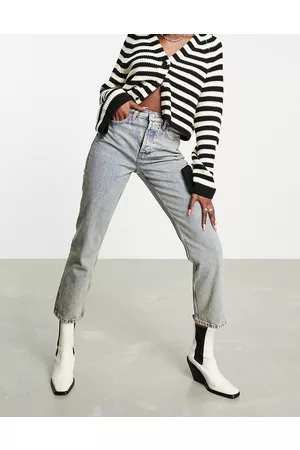 Topshop Editor - Jeans lavaggio effetto candeggiato sporco