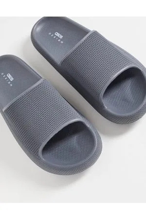 ASOS Sliders grigie testurizzate