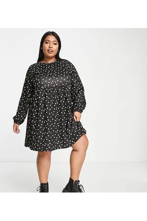 River Island Vestito grembiule corto a pois