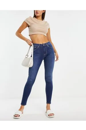 Topshop Leigh - Jeans indaco