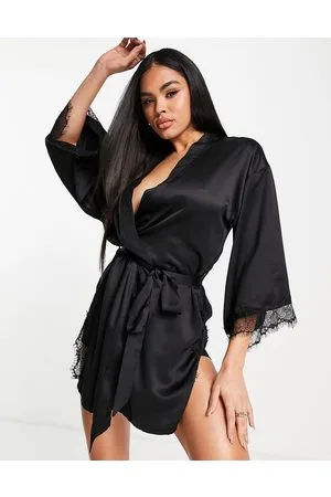 Ann Summers Cherryann - Vestito in raso con finiture in pizzo