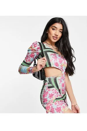 In The Style Esclusiva x Liberty - Vestito fasciante monospalla con cut-out e stampa a fiori