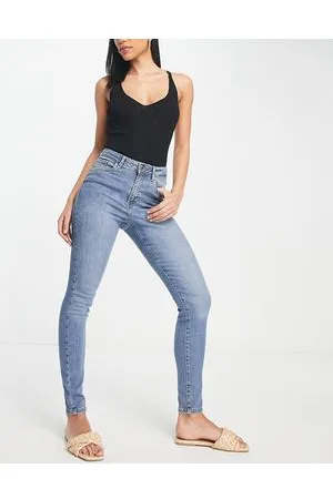 VERO MODA Jeans skinny vita alta azzurri