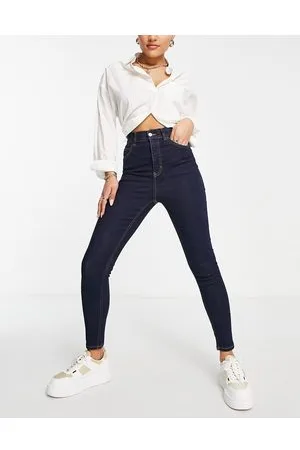 Topshop Jamie - Jeans indaco con supporto nascosto