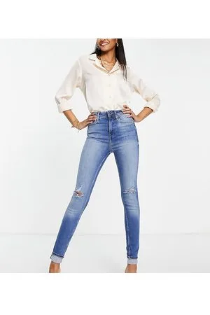 River Island Jeans skinny modellanti in denim medio