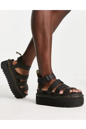Dr. Martens Blaire Quad - Sandali flatform neri