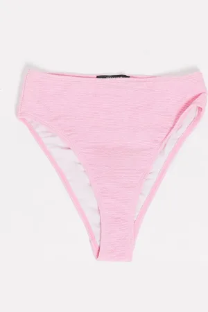 Missguided Slip bikini vita alta stropicciati