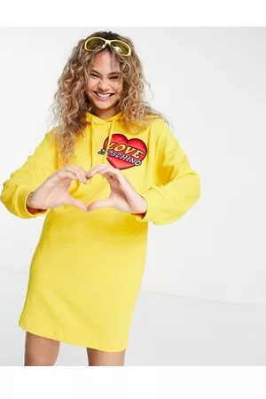Moschino Vestito con cappuccio e toppa con logo