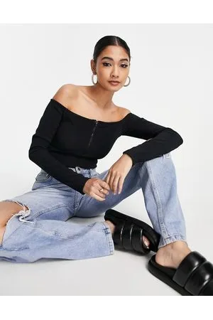 River Island Body con scollo alla Bardot a coste