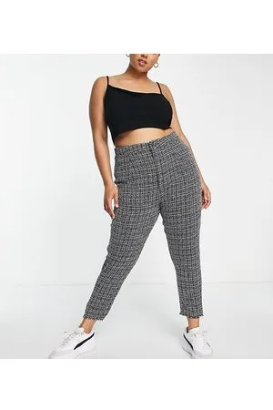 Missguided Pantaloni bouclé grigi