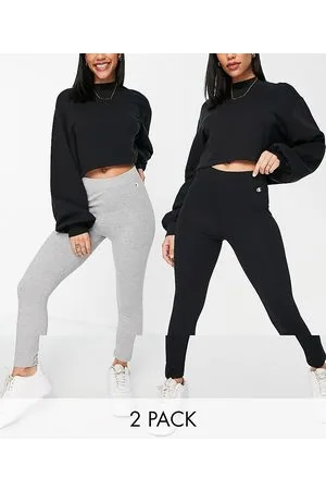 Champion Confezione da 2 paia di leggings grigi e neri