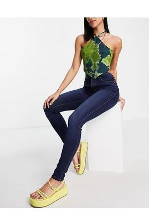 ONLY Royal - Jeans skinny a vita alta scuro