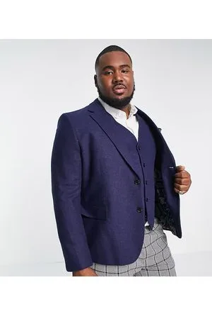 Harry Brown Plus - Giacca da abito slim da matrimonio in tweed