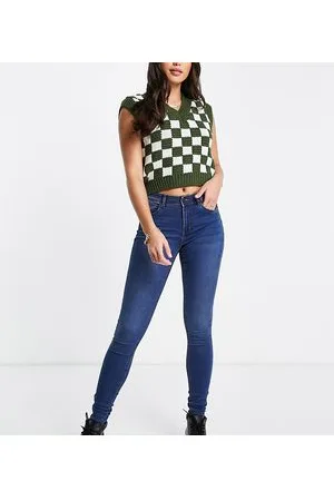 Noisy May Jen - Jeans modellanti a vita alta lavaggio indaco