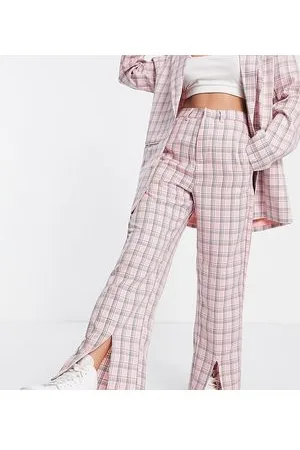 Heartbreak Pantaloni a quadri con spacco sul davanti in coordinato