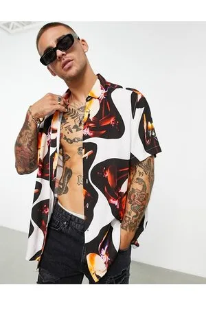 ASOS Camicia comoda con stampa fotografica a fiori
