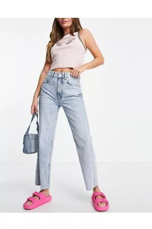 Stradivarius Jeans corti lavaggio chiaro