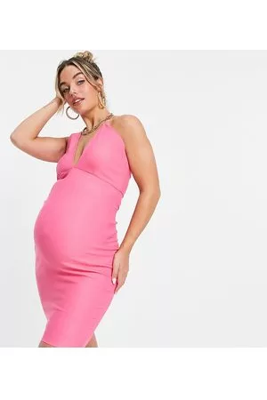Vesper Vestito midi allacciato al collo colore