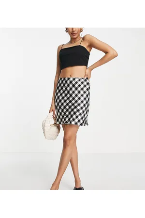 Topshop Minigonna a quadretti monocromatici