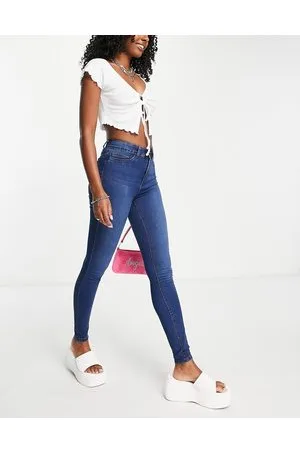 Noisy May Callie - Jeans skinny a vita alta lavaggio medio