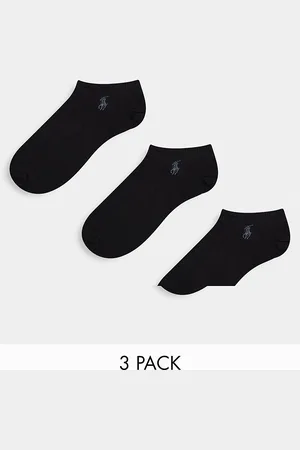 Ralph Lauren Confezione da 3 paia di calzini sportivi neri