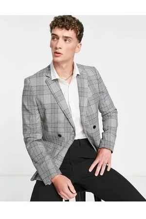 Bolongaro Giacca da abito super skinny doppiopetto a quadri