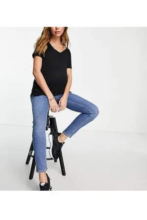 Topshop Jamie - Jeans medio con fascia per il pancione