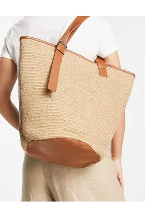 Whistles Maxi borsa color naturale intrecciata