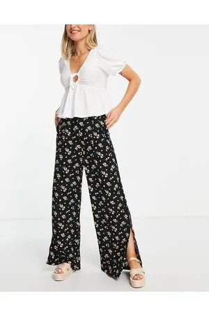 New Look Pantaloni a fondo ampio con stampa di pesche