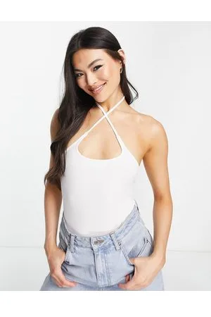 ASOS Body con spalline incrociate e scollo squadrato