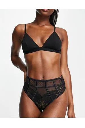 Hunkemöller Joanna - Perizoma in rete e pizzo a vita alta