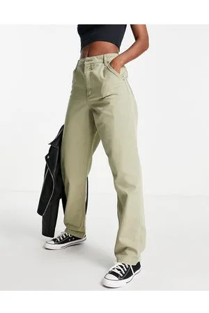 ASOS Pantaloni dritti extra larghi kaki