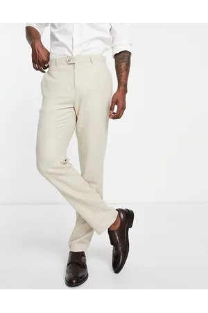 Gianni Feraud Pantaloni da abito da cerimonia slim in lino