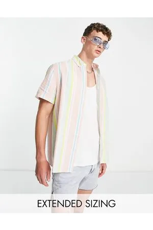 ASOS Camicia comoda a righe pastello