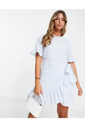 VERO MODA Vestito da giorno corto a portagoglio a fiori
