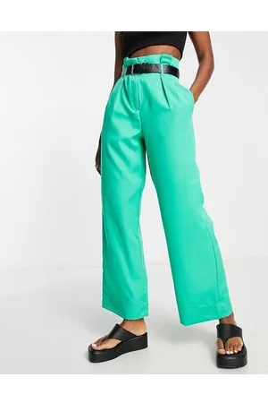 VERO MODA Pantaloni a vita alta con cintura acceso