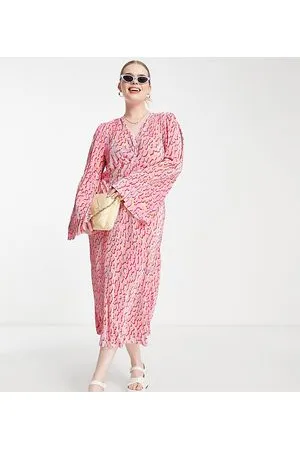 River Island Vestito midi con stampa animalier