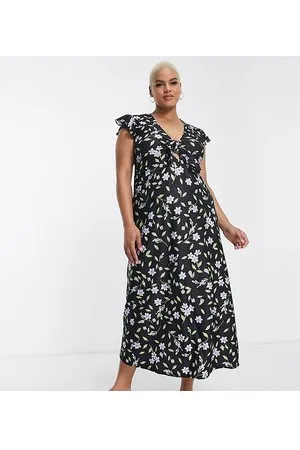River Island Vestito midi a fiori