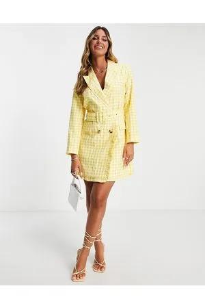 Y.A.S Vestito midi con cintura a quadretti