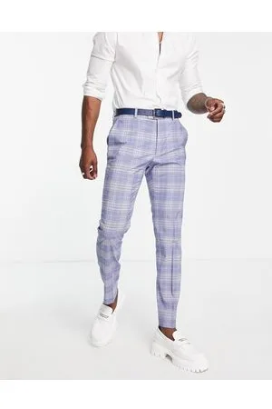 Bando Pantaloni da abito slim a quadri
