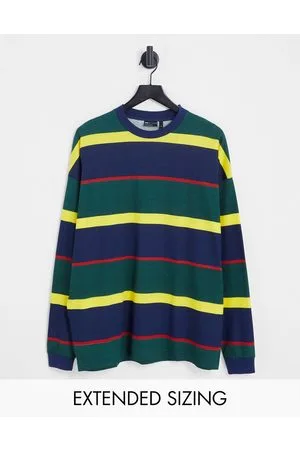 ASOS T-shirt a maniche lunghe oversize a righe