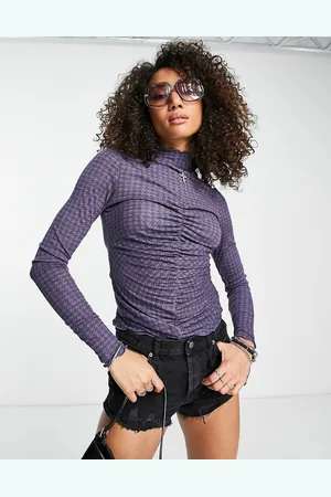 Free People Little Crush - Top a maniche lunghe navy