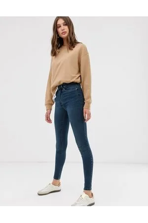 ONLY Royal - Jeans skinny a vita alta scuro