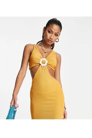 Reclaimed Inspired - Vestito da mare con cut-out